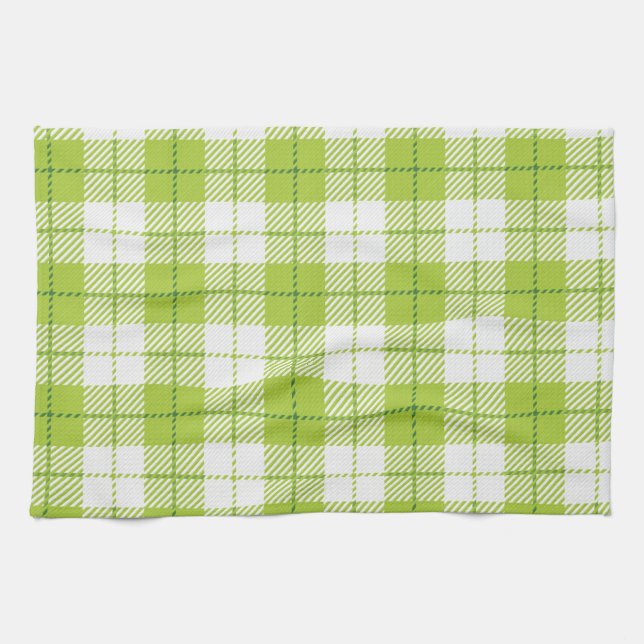 Chequered pattern tea towel (Horizontal)
