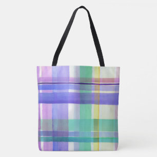 Chequered Pattern Tote Bag