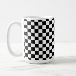 Chequered Pattern With The Custom Name Coffee Mug