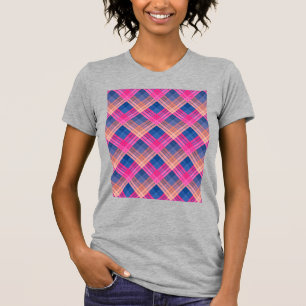 Chequered pattern with zig zag colouring T-Shirt