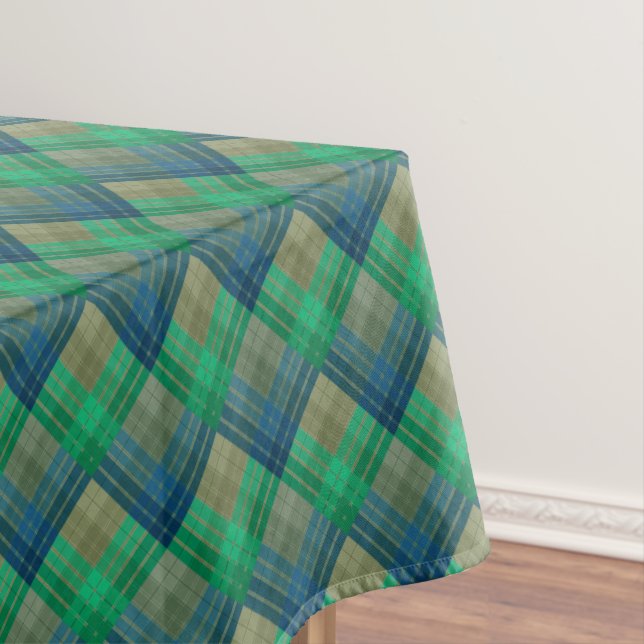 Chequered pattern with zig zag colouring tablecloth (In Situ)