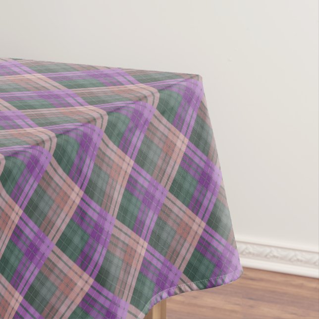 Chequered pattern with zig zag colouring tablecloth (In Situ)
