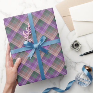 Chequered pattern with zig zag colouring wrapping paper