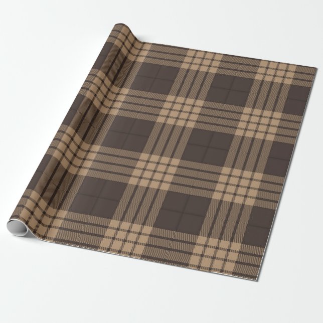 Chequered pattern wrapping paper (Unrolled)
