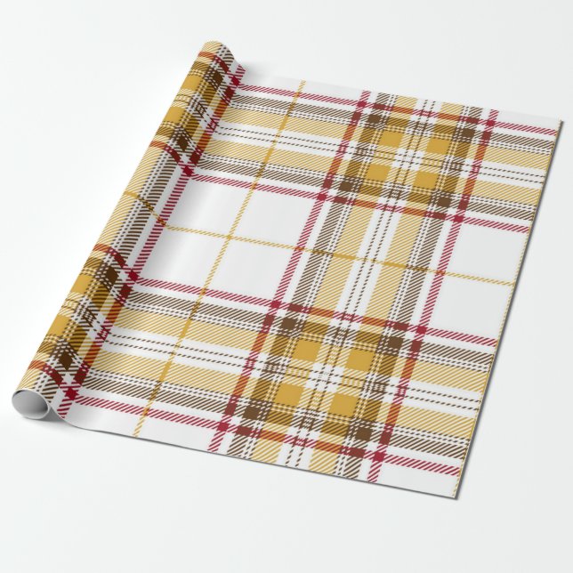 Chequered pattern wrapping paper (Unrolled)