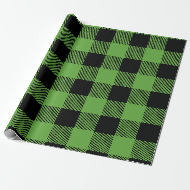 Chequered pattern wrapping paper (Unrolled)