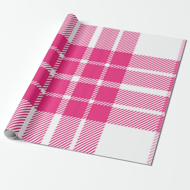 Chequered pattern wrapping paper (Unrolled)