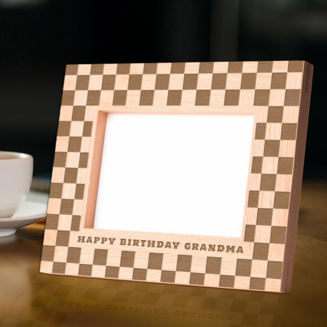 Chequered Personalised Etched Frames (Creator Uploaded)