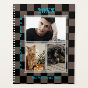 Chequered Photo Daily Planner - HAMbWG