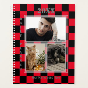 Chequered Photo Daily Planner - HAMbWG