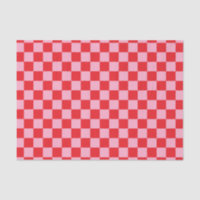 Chequered Pink and Red