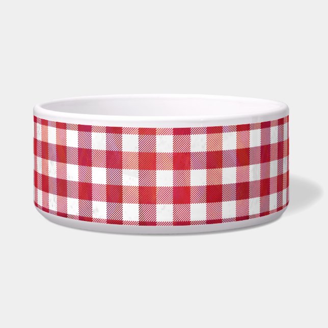 Chequered Plaid Red and White (Front)