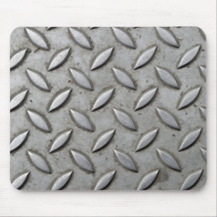 Chequered Plate Industrial Warehouse Steel Chic Mouse Pad