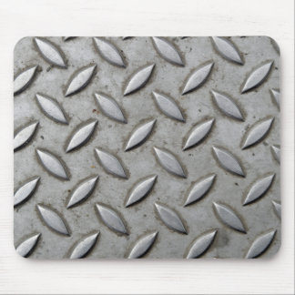 Chequered Plate Industrial Warehouse Steel Chic Mouse Pad