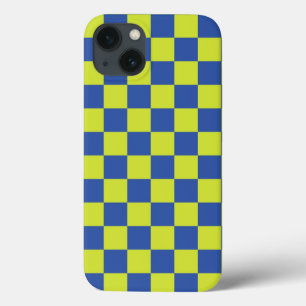 chequered police pattern iPhone 13 case