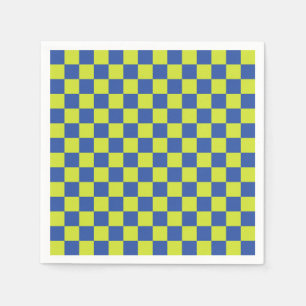chequered police pattern napkin
