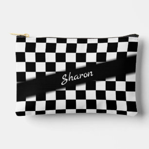 Chequered Race Flag Personal Accessory Pouch