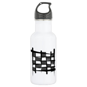Chequered Racing Brush Flag 532 Ml Water Bottle