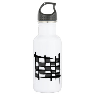 Chequered Racing Brush Flag 532 Ml Water Bottle