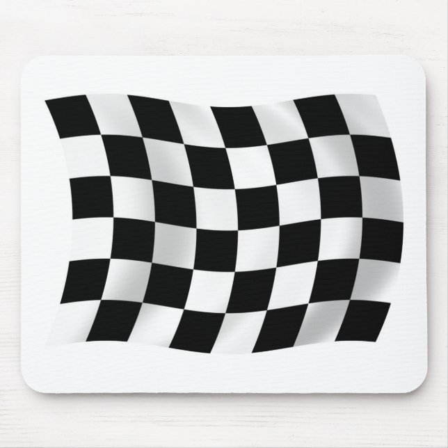 Chequered Racing Flag Mousepad (Front)