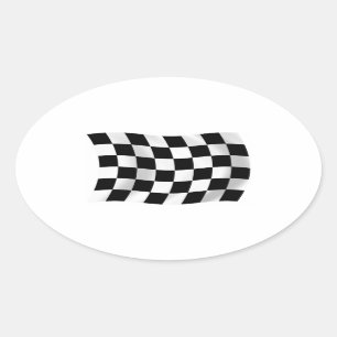 Chequered Racing Flag Sticker
