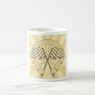 Chequered Racing Flags Motorsport Finish Line Coffee Mug