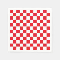 Chequered Red and White