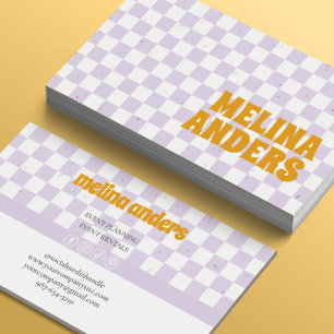 Chequered Retro  Business Card