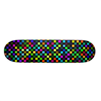 chequered skateboard