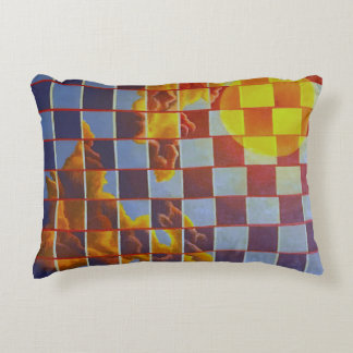 Chequered Sky Accent Pillow
