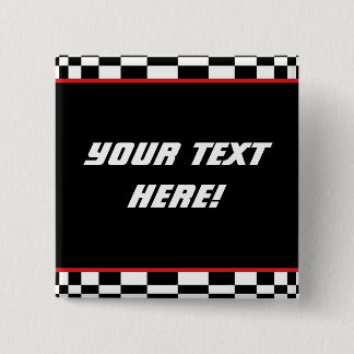 Chequered Square 15 Cm Square Badge