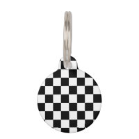 Chequered squares black and white geometric retro