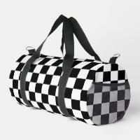Chequered squares Black and White geometry pattern