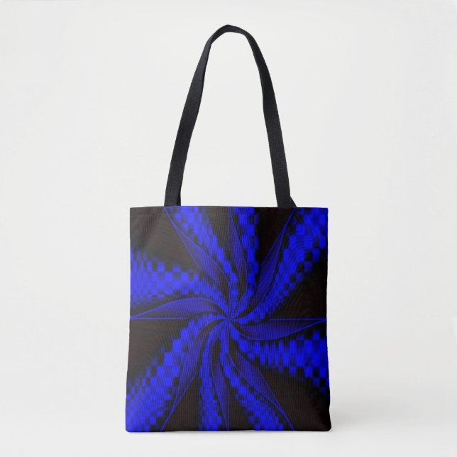 Chequered Swirls... Tote Bag (Front)