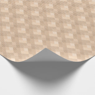 chequered tartan plaid classic beige brown texture wrapping paper