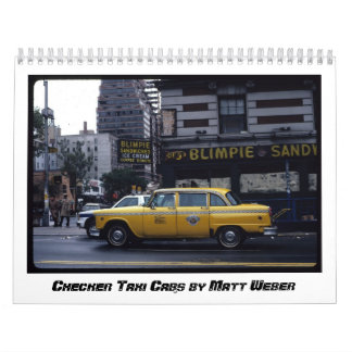 Chequered Taxi Cabs by Matt Weber Calendar