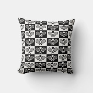 Chequered Tennis Seamless Pattern Cushion