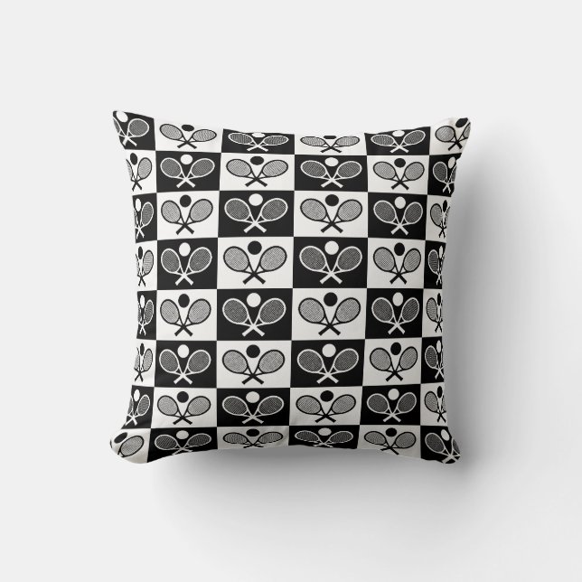 Chequered Tennis Seamless Pattern  Cushion (Front)