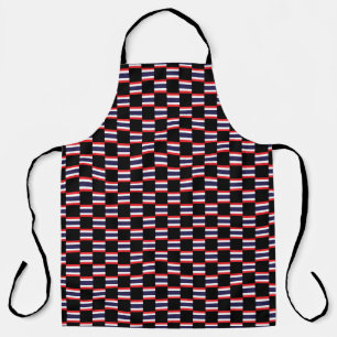 Chequered Thailand Flag Pattern  Apron