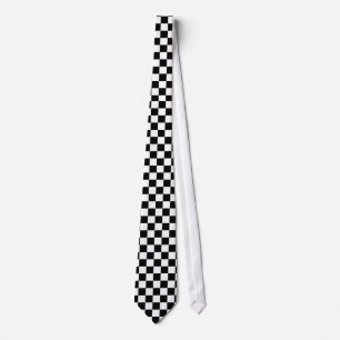 chequered tie