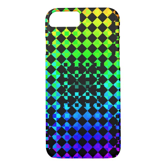 Chequered Twist by Kenneth Yoncich Case-Mate iPhone Case (Back)