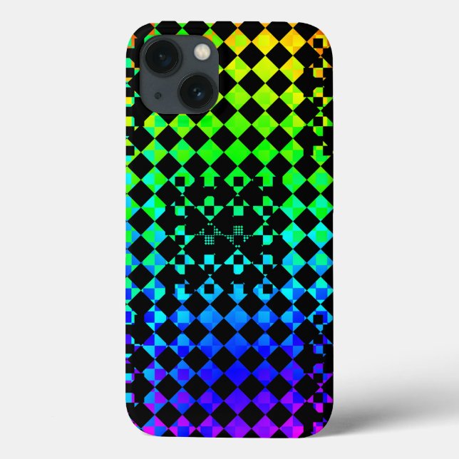 Chequered Twist by Kenneth Yoncich Case-Mate iPhone Case (Back)