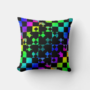 Chequered Twist by Kenneth Yoncich Cushion