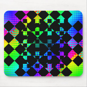 Chequered Twist by Kenneth Yoncich Mouse Pad