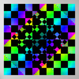 Chequered Twist by Kenneth Yoncich Poster