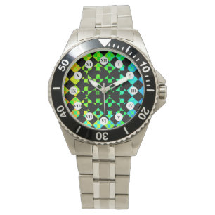 Chequered Twist (R Face) by Kenneth Yoncich Watch