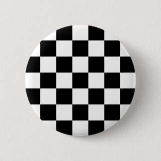 Chequered Two Tone Ska Button