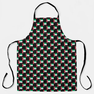 Chequered United Arab Emirates Flag Pattern Apron