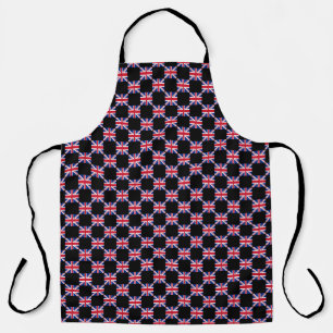 Chequered United Kingdom Flag Pattern  Apron