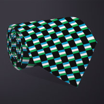 Chequered Uzbekistan Flag Pattern 